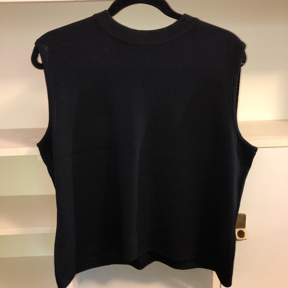 St. John Black Knit Tank Top - Picture 3 of 5